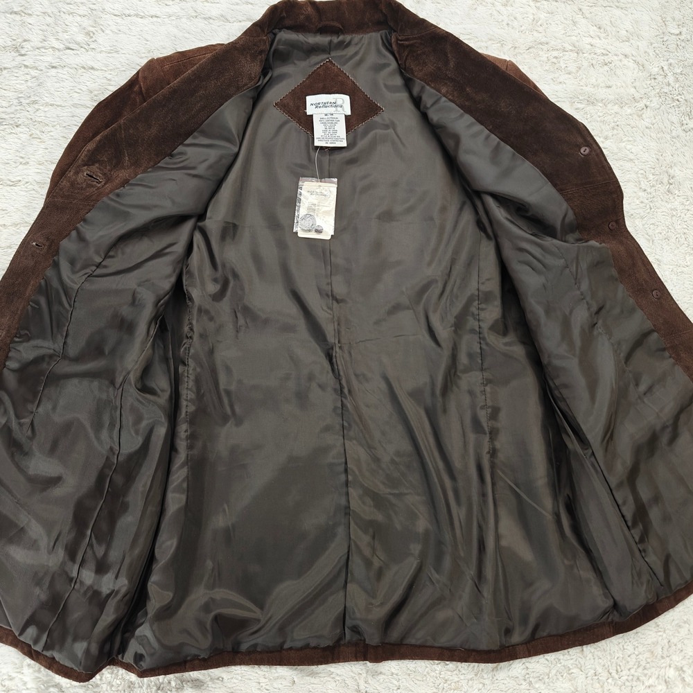 Northern Reflections Brown Leather Jacket - Picture 5 of 8